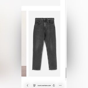 Everlane Cheeky Jean Crop – Washed Black – Size 27